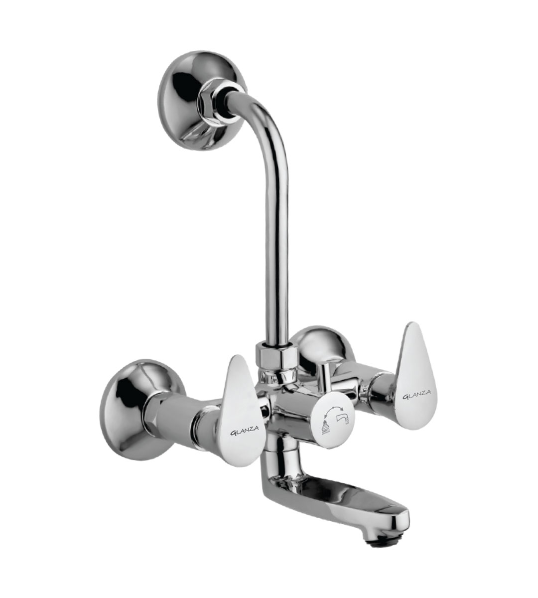 Wall Mixer Telephonic with L-Bend