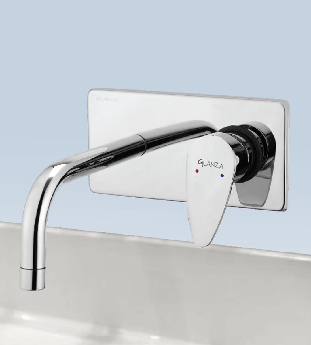 Single Lever Basin Mixer Wall Mounted