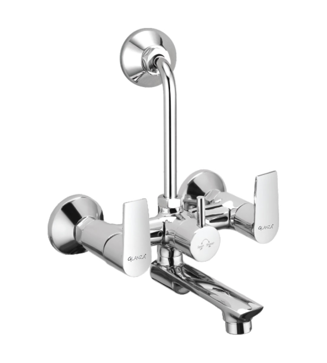 Wall Mixer Telephonic with L-Bend