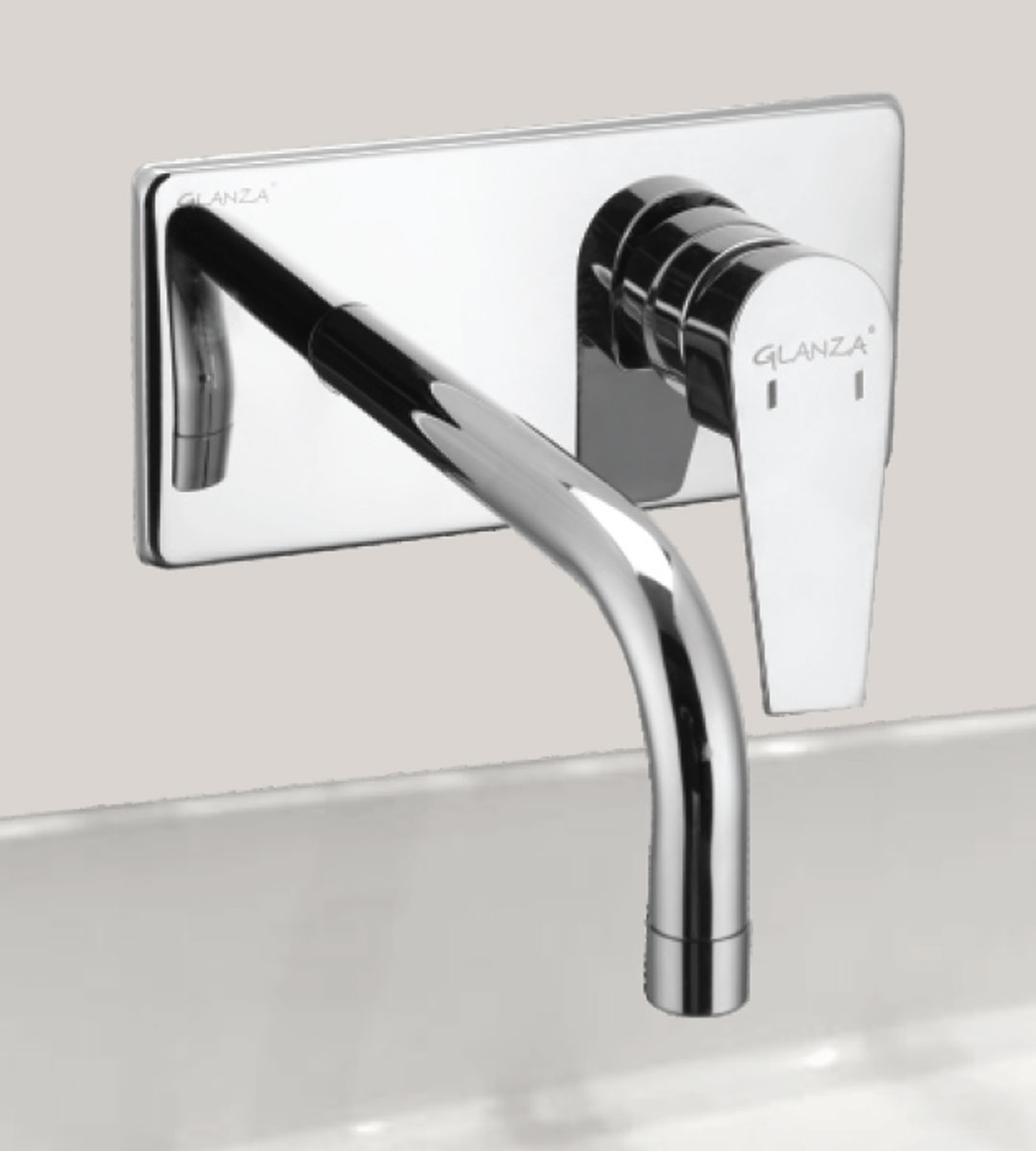 Single Lever Basin Mixer Wall Mounted