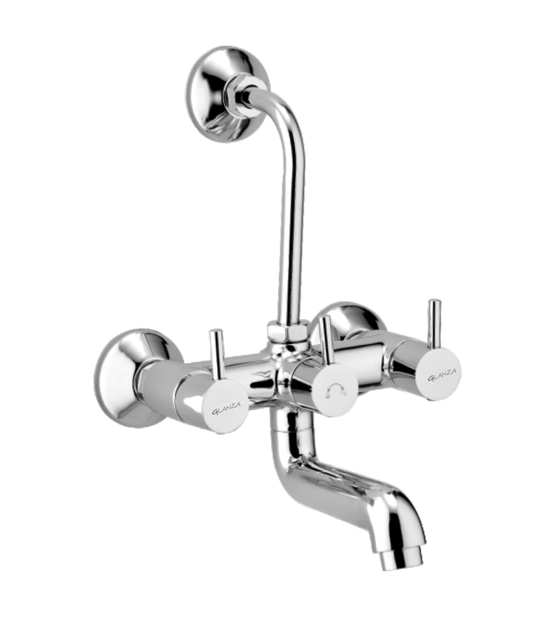 Wall Mixer Telephonic with L-Bend