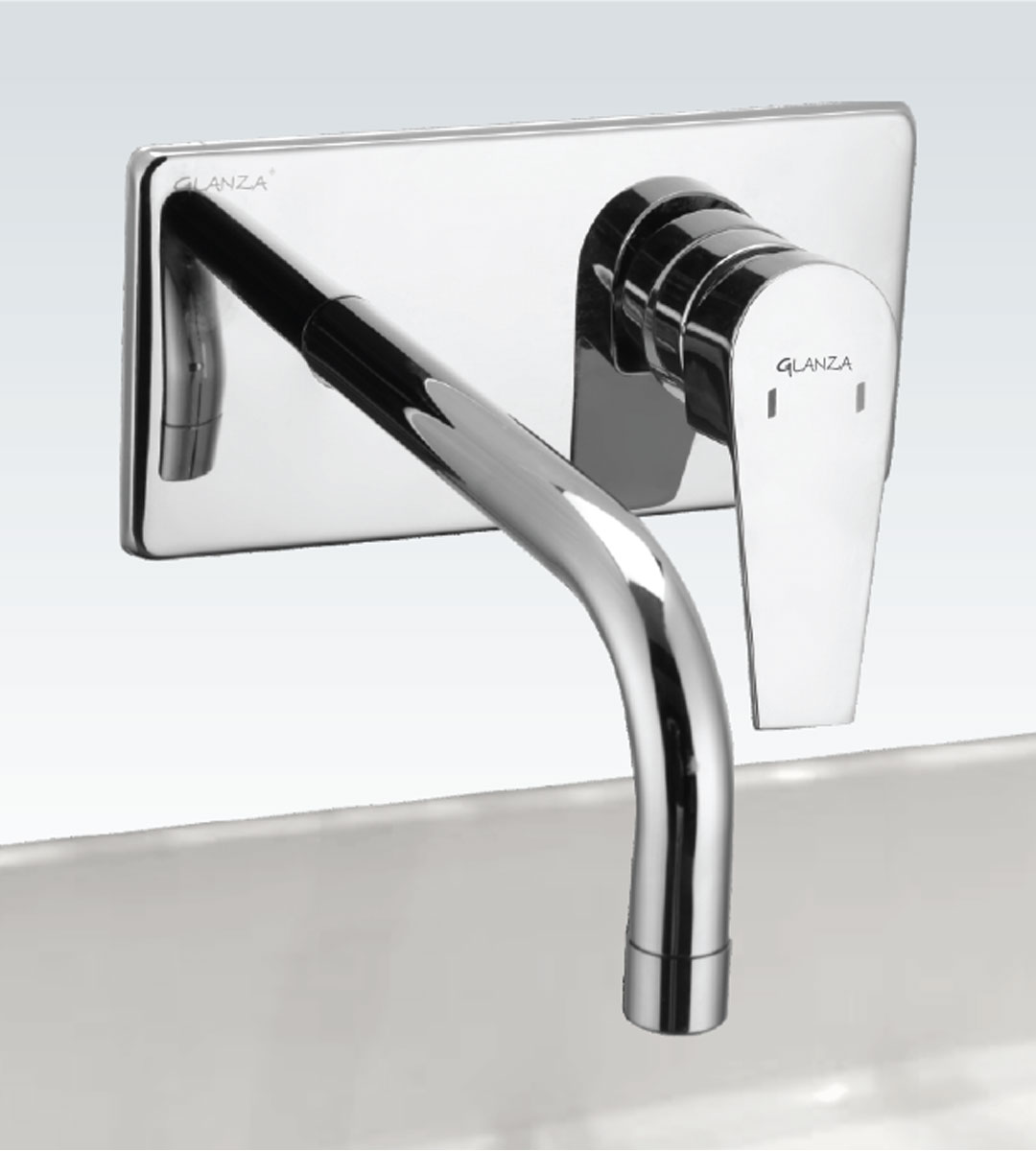 Single Lever Basin Mixer Wall Mounted