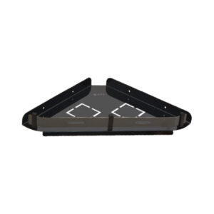 Pillar Black Corner Shelf