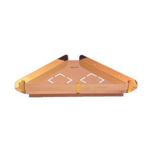 Pillar Rose Gold Corner Shelf