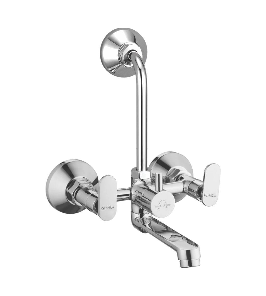 Wall Mixer Telephonic with L-Bend