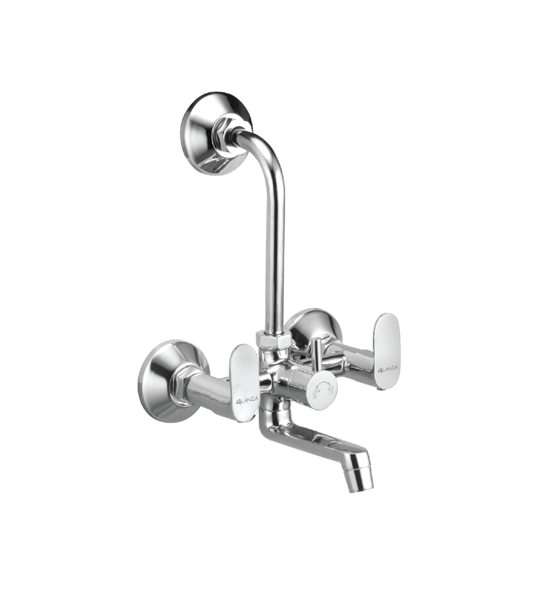 Wall Mixer Telephonic with L-Bend
