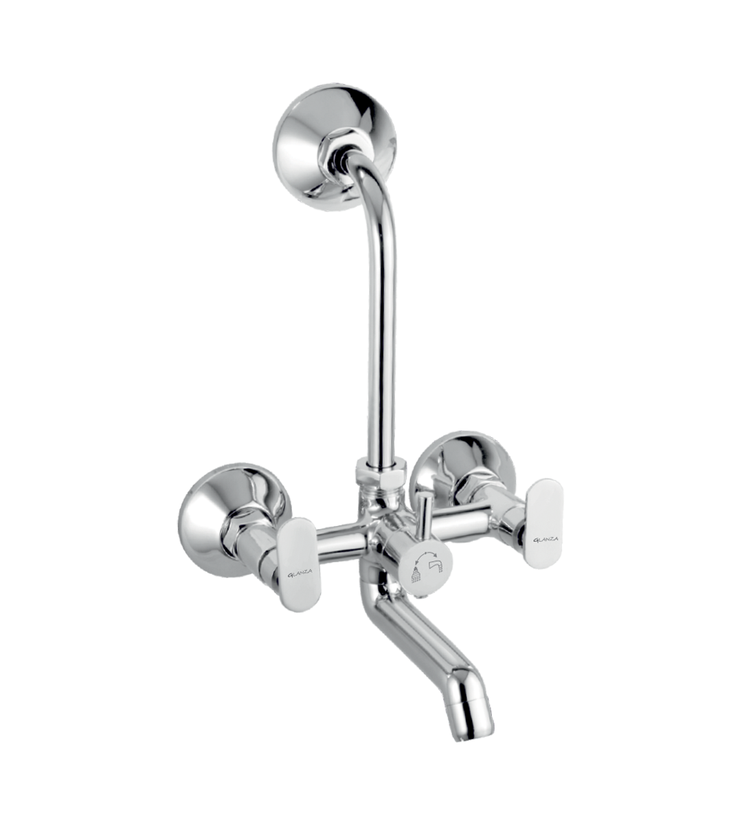 Wall Mixer Telephonic with L-Bend