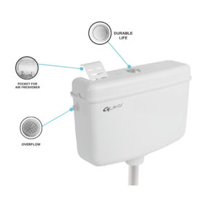 Centre Push Cistern